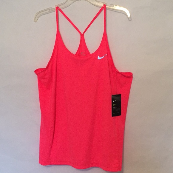 Nike Tops - 🆕 Nike bright coral racerback fitness tank